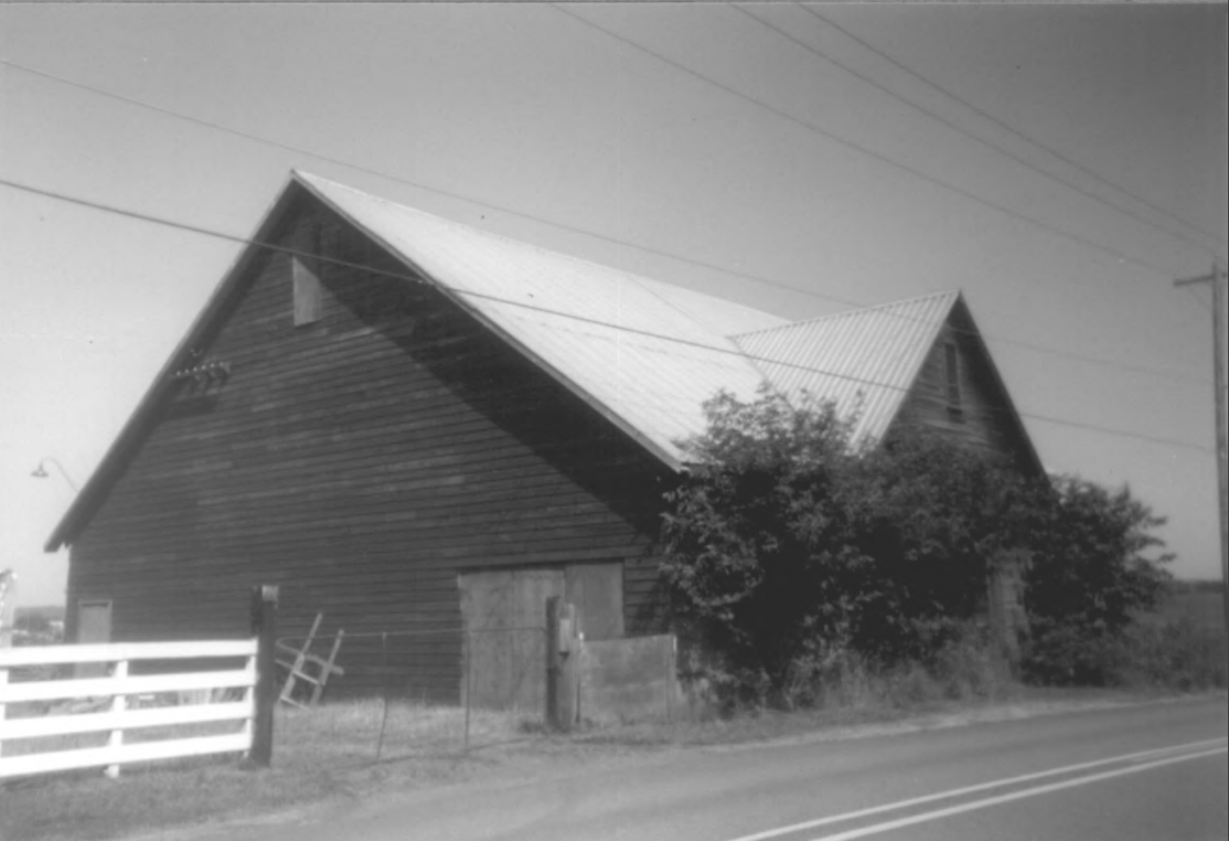 The barn in 1997, from the National Register of Historic Places application.