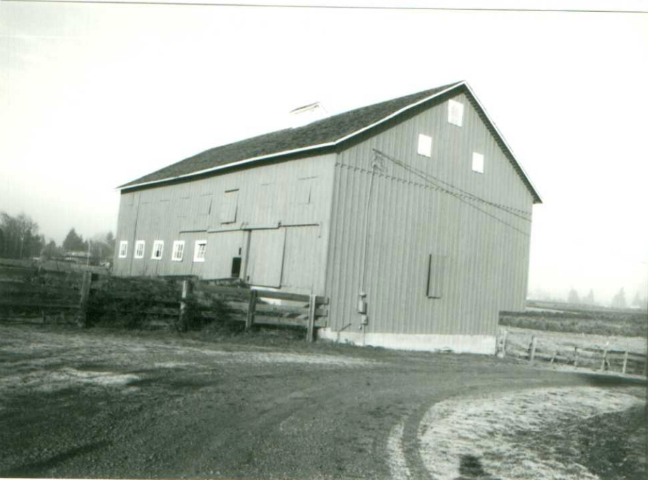 Miller Barn in 1991 from Clackamas Historical Resource Society.